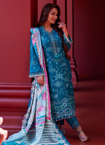 Farah Talib Aziz | Lawn | MOANNA TEAL