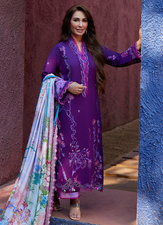 Farah Talib Aziz | Lawn | YURI PURPLE