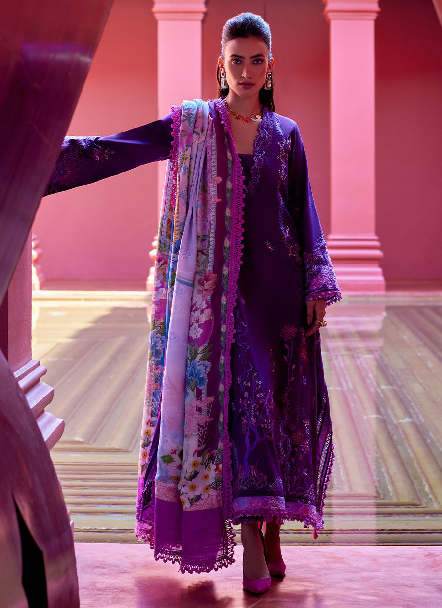 Farah Talib Aziz | Lawn | YURI PURPLE