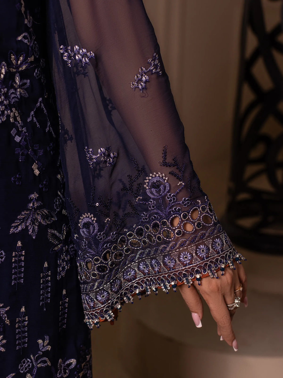 Neelam - 3 Piece Embroidered Chiffon Dress