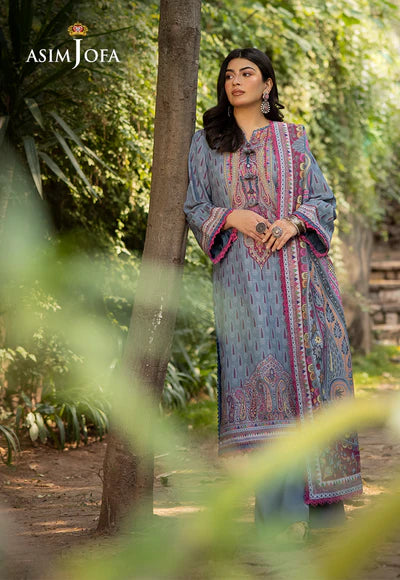 Asim Jofa | Winter Printed Khaddar | AJUW-45