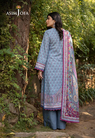 Asim Jofa | Winter Printed Khaddar | AJUW-45