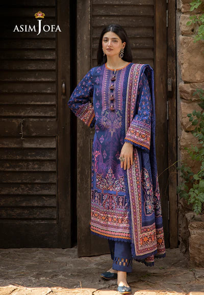 Asim Jofa | Winter Printed Khaddar | AJUW-33