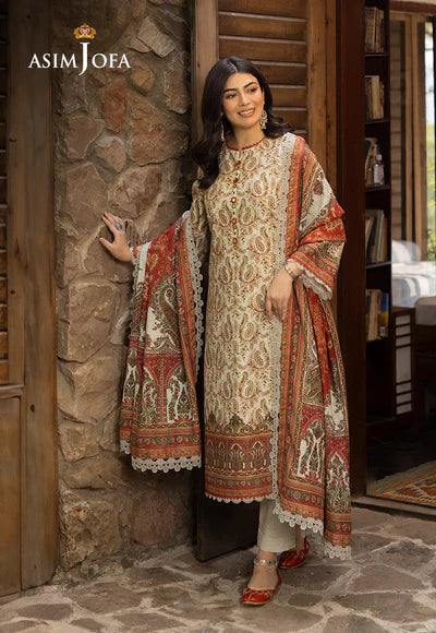 Asim Jofa | Winter Printed Khaddar | AJUW-44