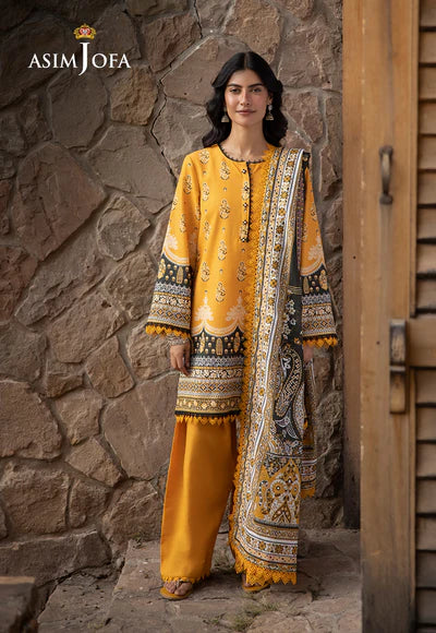 Asim Jofa | Winter Printed Khaddar | AJUW-38