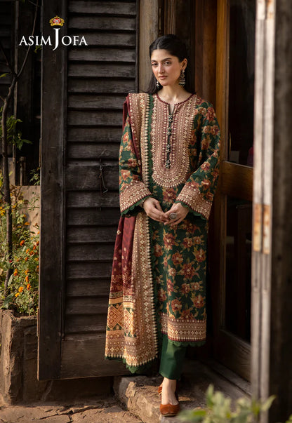 Asim Jofa | Winter Printed Khaddar | AJUW-31