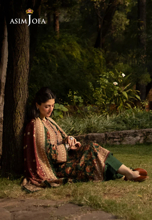 Asim Jofa | Winter Printed Khaddar | AJUW-31