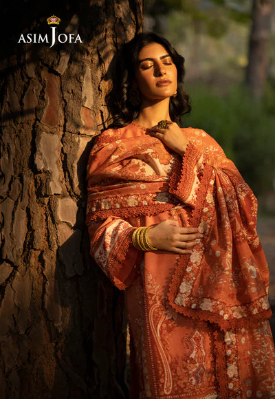 Asim Jofa | Winter Printed Khaddar | AJUW-39