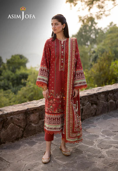 Asim Jofa | Winter Printed Khaddar | AJUW-35