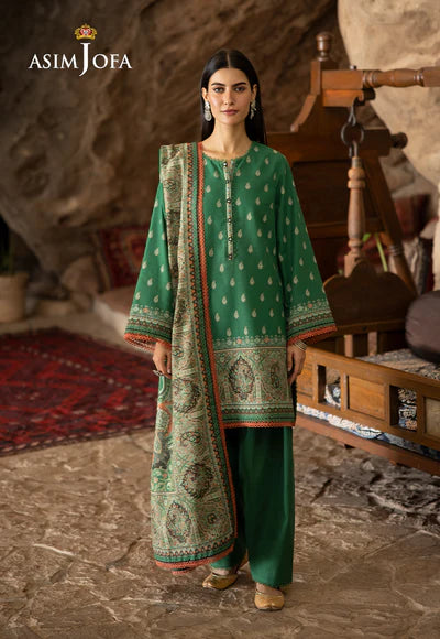 Asim Jofa | Winter Printed Khaddar | AJUW-32
