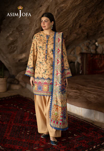 Asim Jofa | Winter Printed Khaddar | AJUW-48