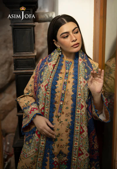 Asim Jofa | Winter Printed Khaddar | AJUW-48