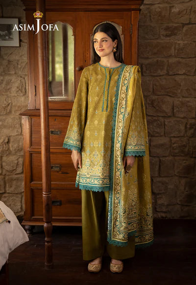 Asim Jofa | Winter Printed Khaddar | AJUW-49
