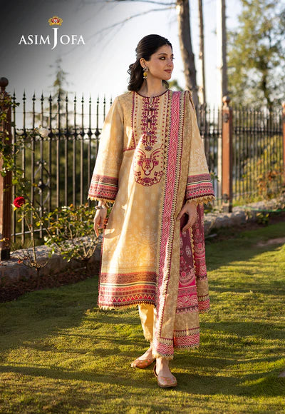 Asim Jofa | Winter Printed Khaddar | AJUW-36