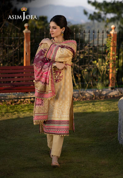 Asim Jofa | Winter Printed Khaddar | AJUW-36