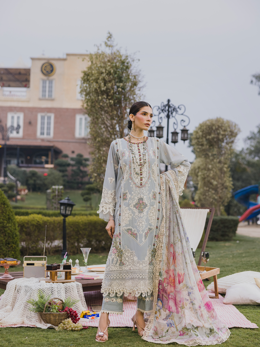 Eshaisha | Lawn Embroidered | EA-LL-5579