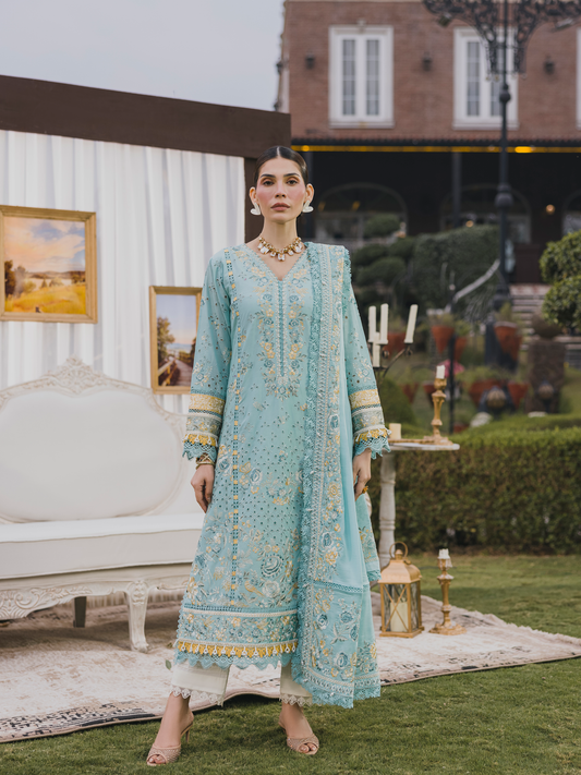Eshaisha | Lawn Embroidered | EA-LL-5576