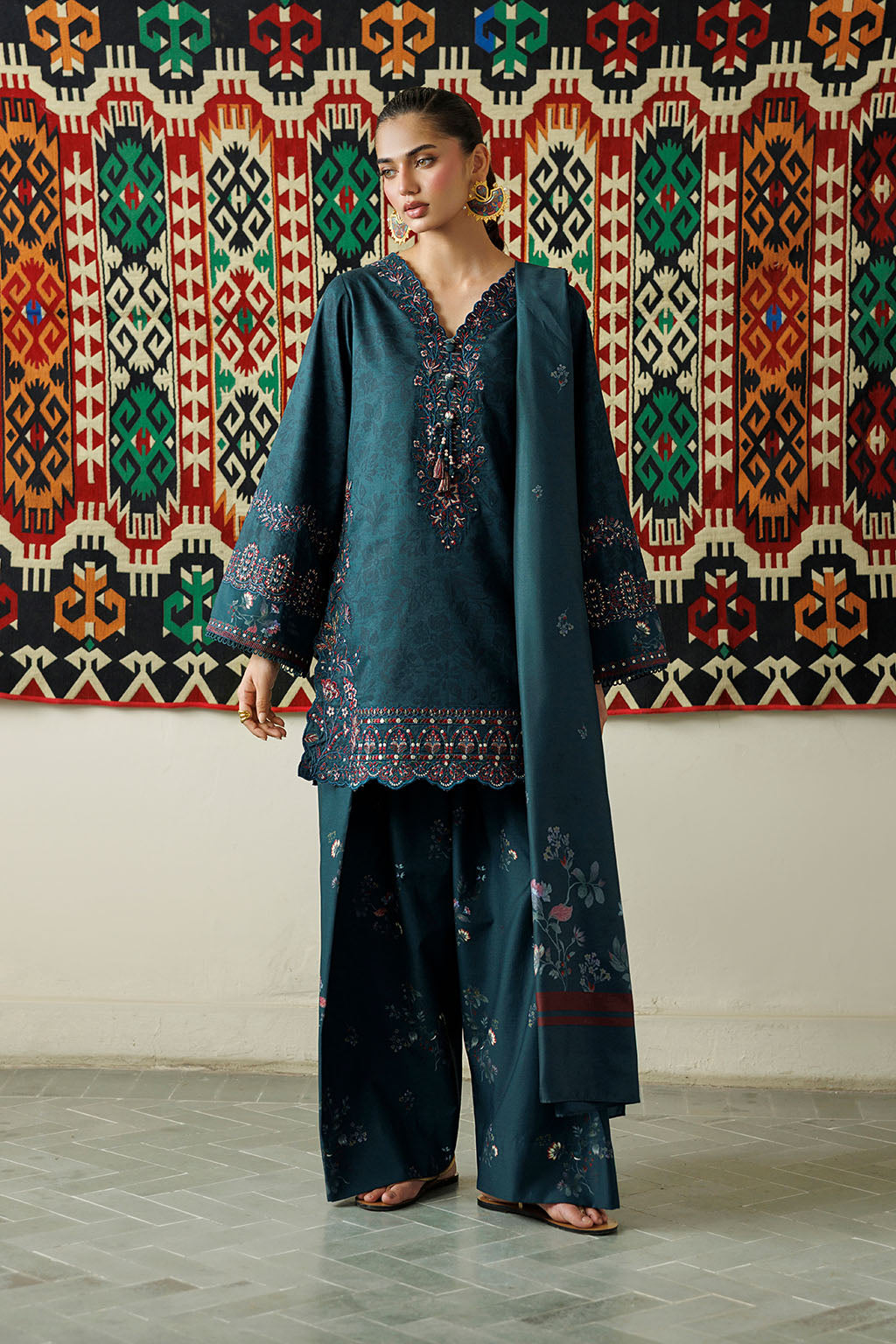 Iznik | Printed Viscose Linen | IPF-21