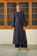 Iznik | Embroidered Printed Viscose Linen | IPF-30