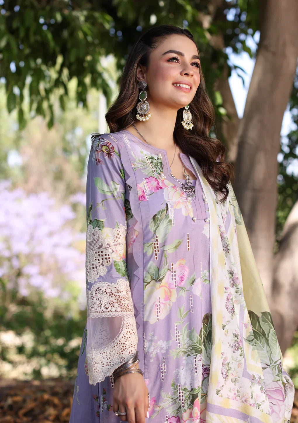 Elaf | Printkari Lawn | LILAC L’AMOUR