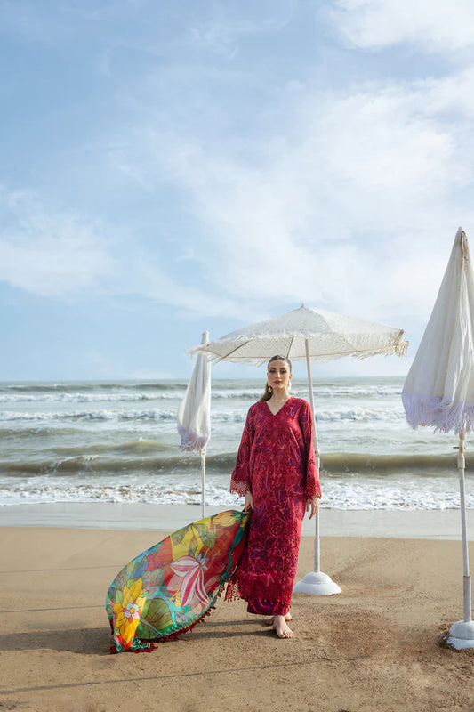 NAQSH | VISCOSE | Ruby Red - 00173