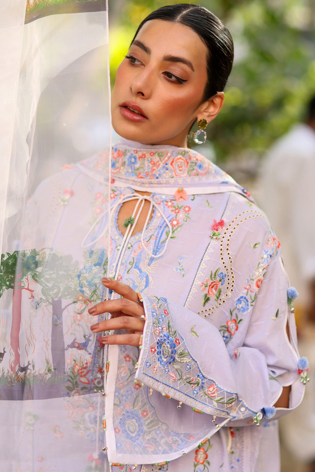 Zaha | Wildflower Festive Lawn 26 | Periwinkle Muse