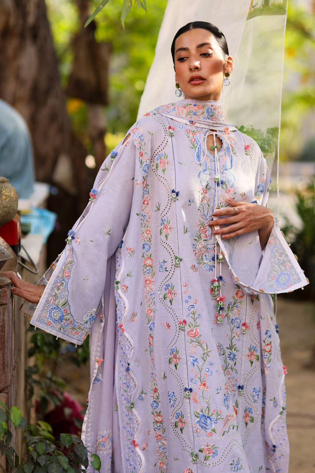 Zaha | Wildflower Festive Lawn 26 | Periwinkle Muse
