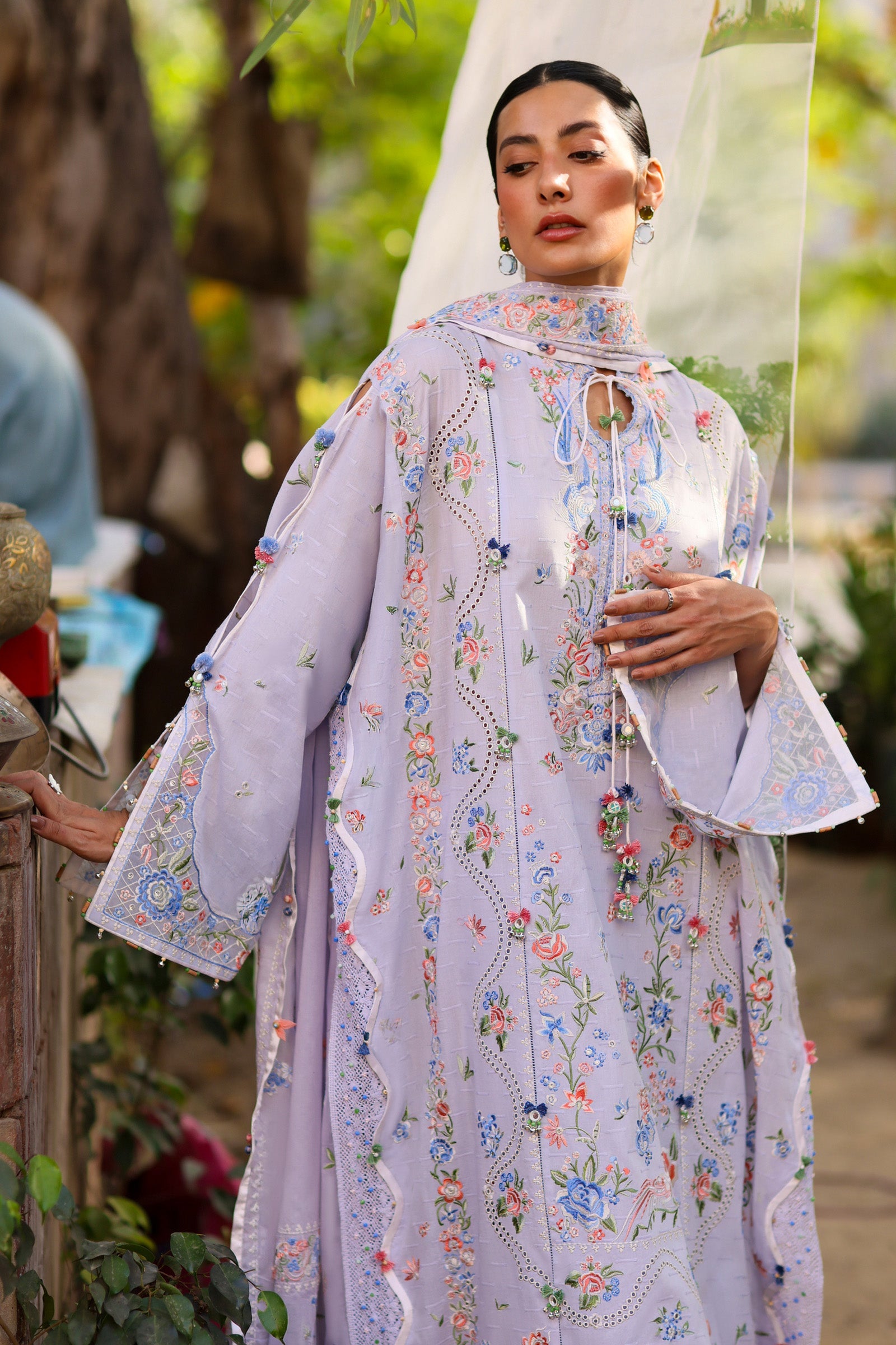 Zaha | Wildflower Festive Lawn 26 | Periwinkle Muse