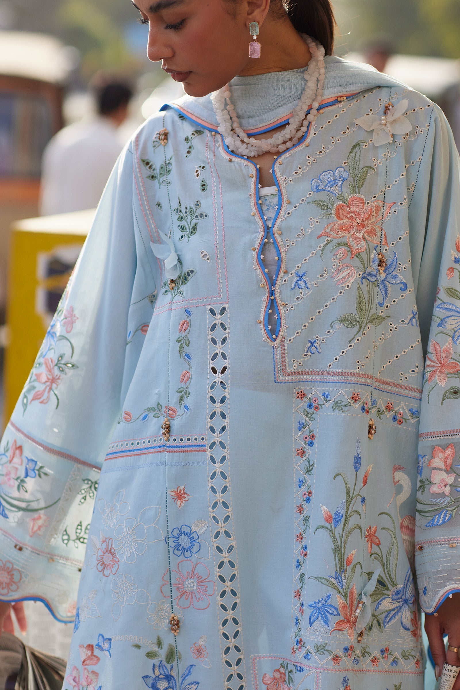 Zaha | Wildflower Festive Lawn 26 | Forget me not Breeze