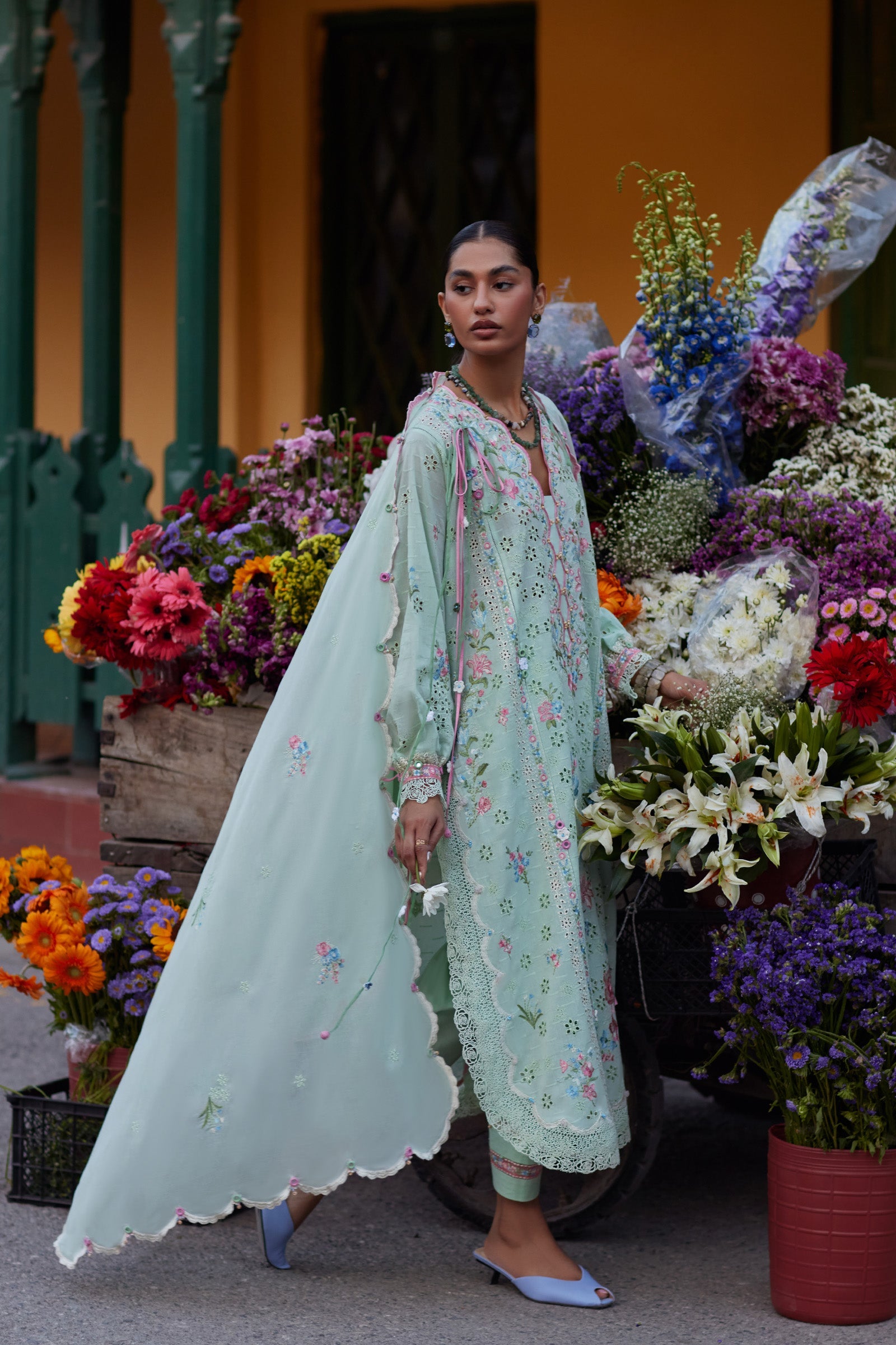 Zaha | Wildflower Festive Lawn 26 | Jade Vine Reverie