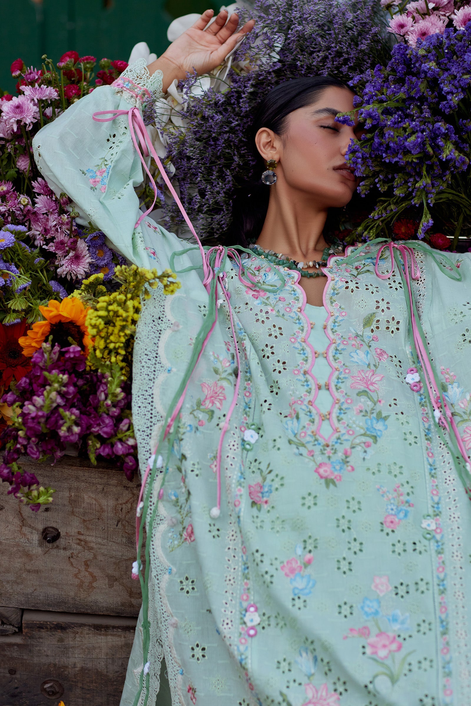 Zaha | Wildflower Festive Lawn 26 | Jade Vine Reverie