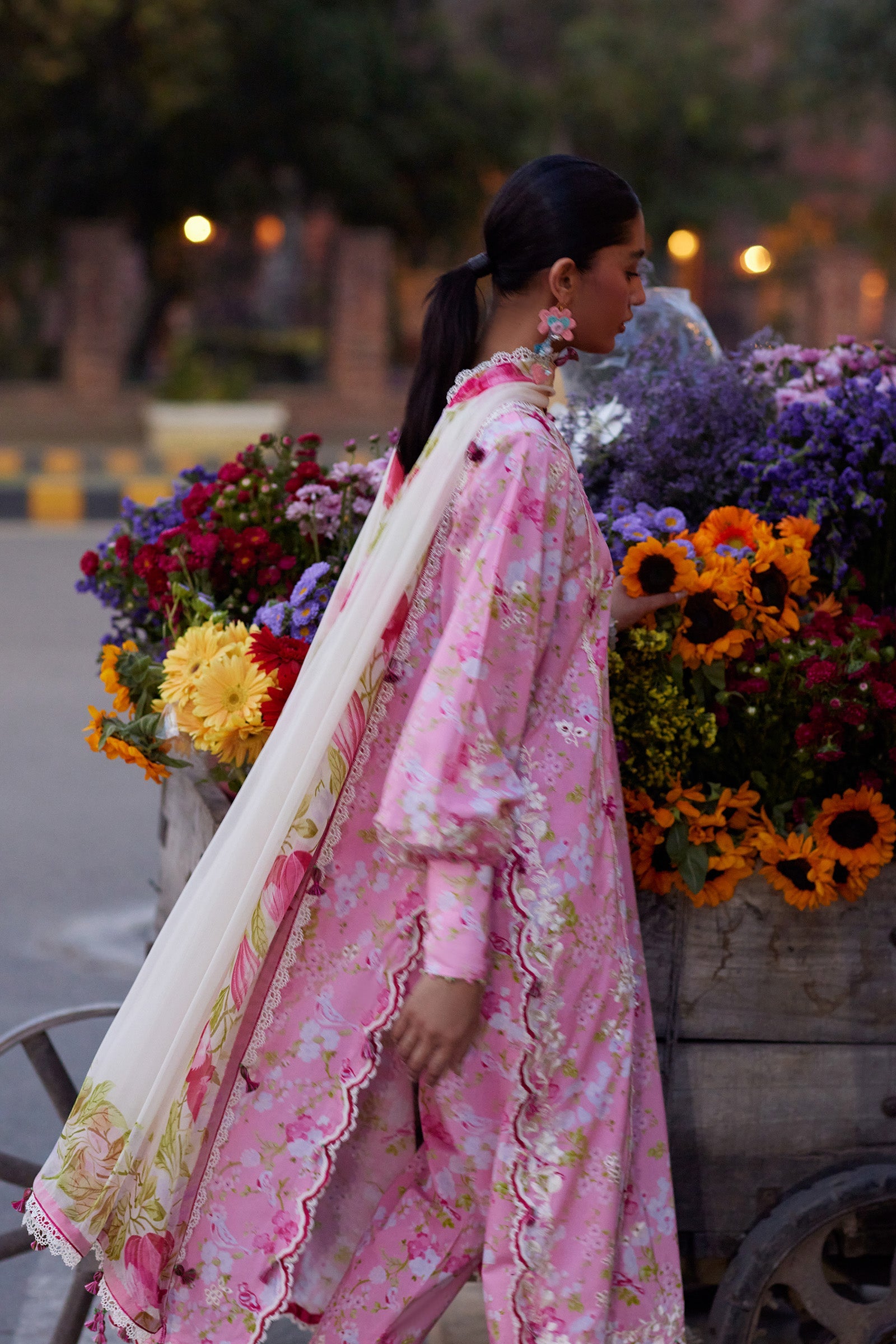 Zaha | Wildflower Festive Lawn 26 | Peony Reverie