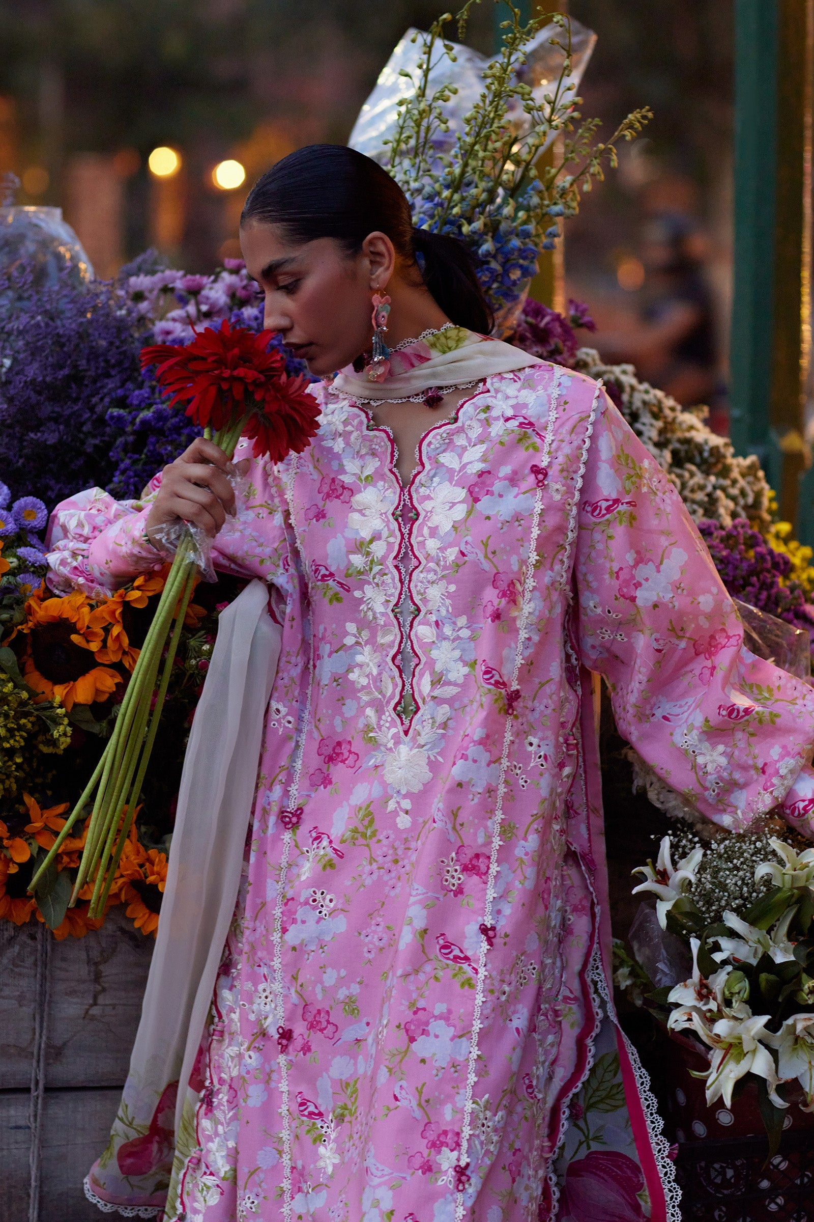 Zaha | Wildflower Festive Lawn 26 | Peony Reverie