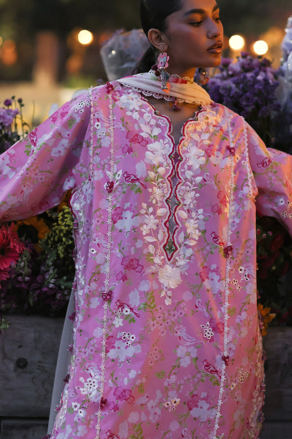 Zaha | Wildflower Festive Lawn 26 | Peony Reverie