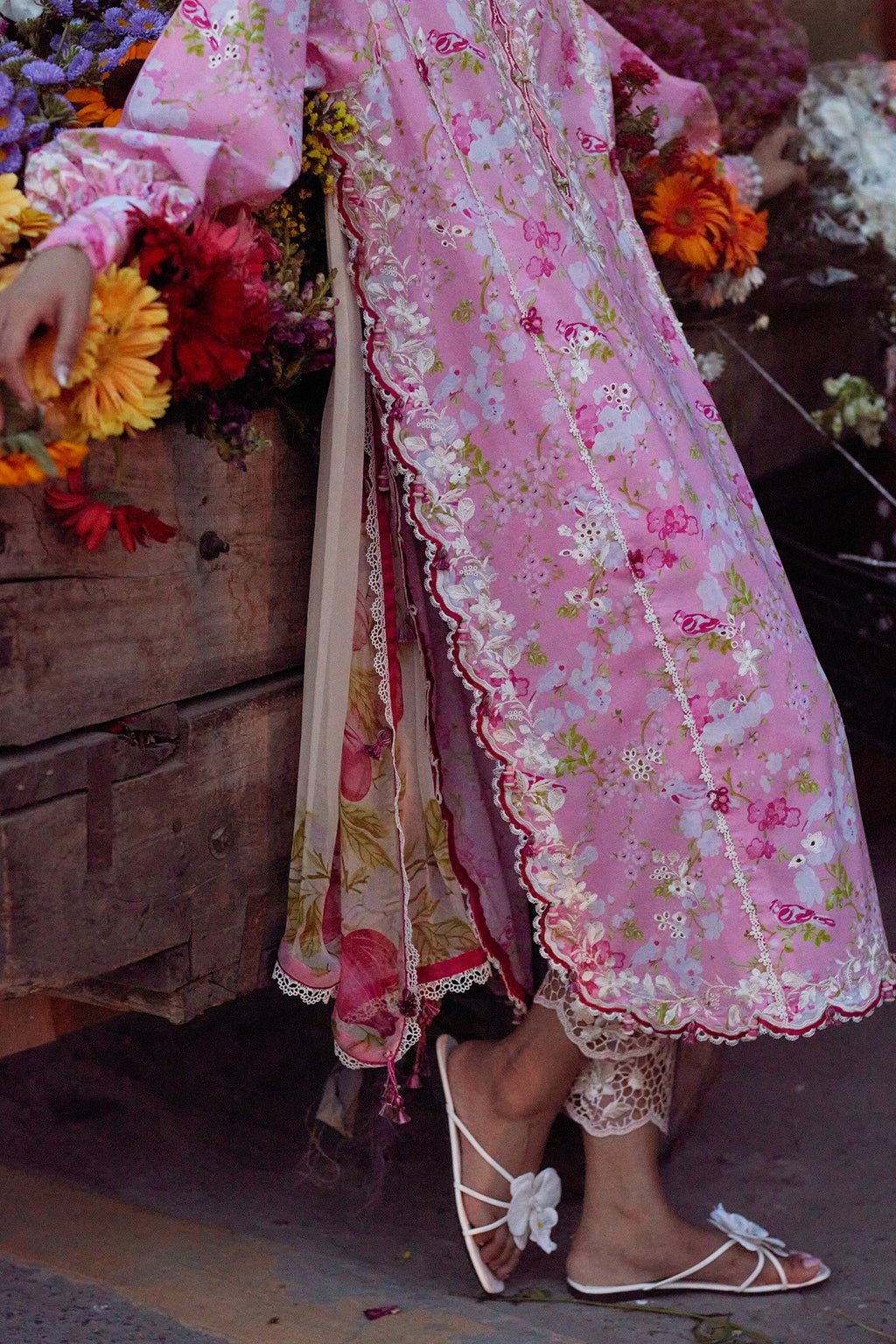 Zaha | Wildflower Festive Lawn 26 | Peony Reverie