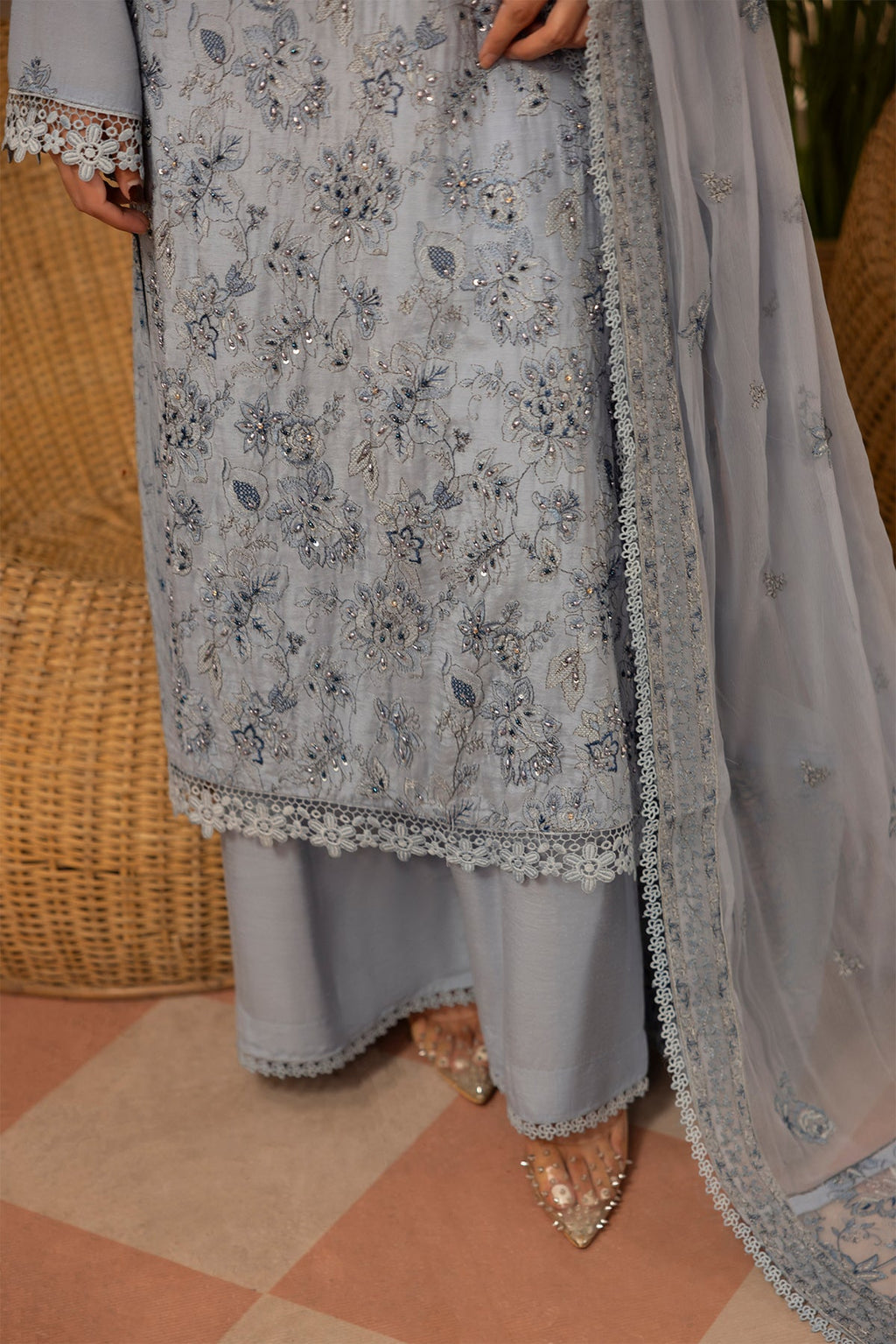 Noor E Fajar | Zaryaab EMbroidered Silk Karandi | KRS-293