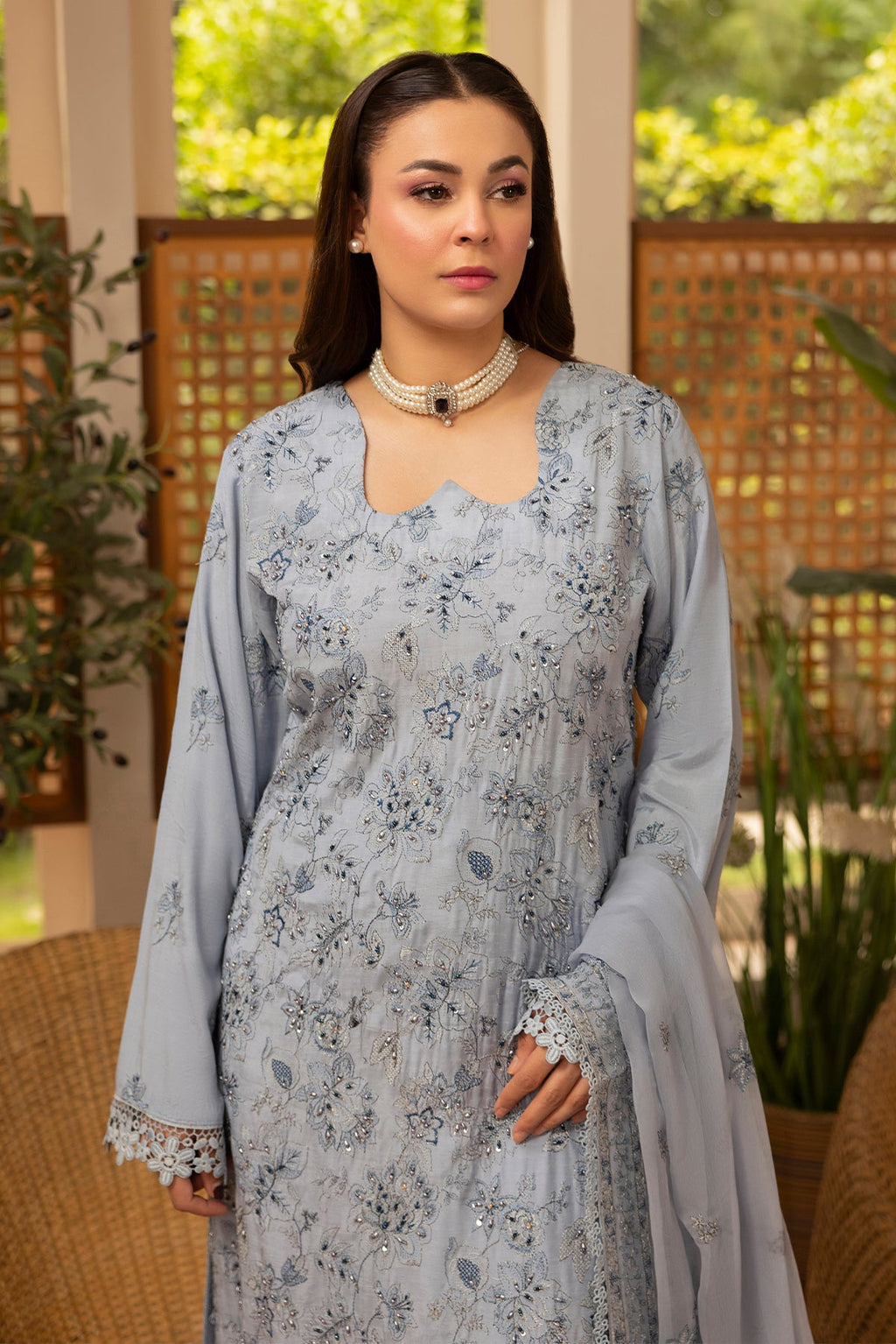 Noor E Fajar | Zaryaab EMbroidered Silk Karandi | KRS-293