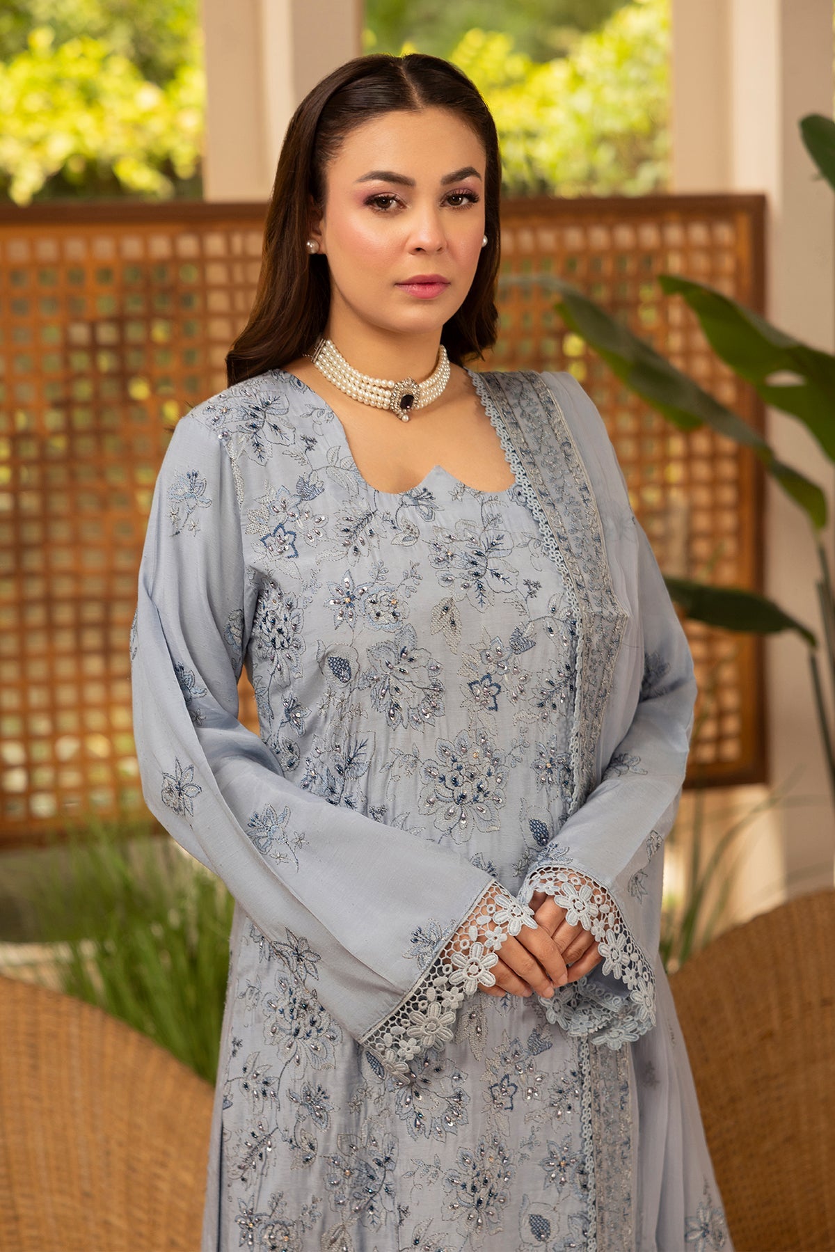 Noor E Fajar | Zaryaab EMbroidered Silk Karandi | KRS-293