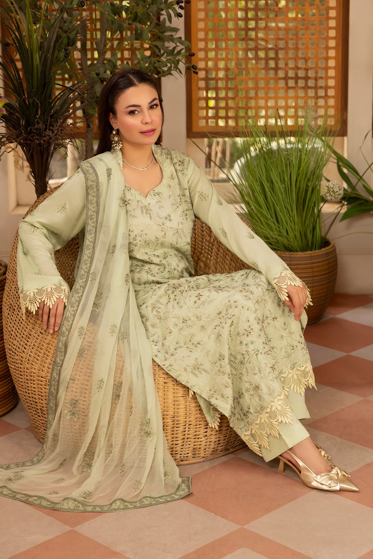 Noor E Fajar | Zaryaab EMbroidered Silk Karandi | KRS-294