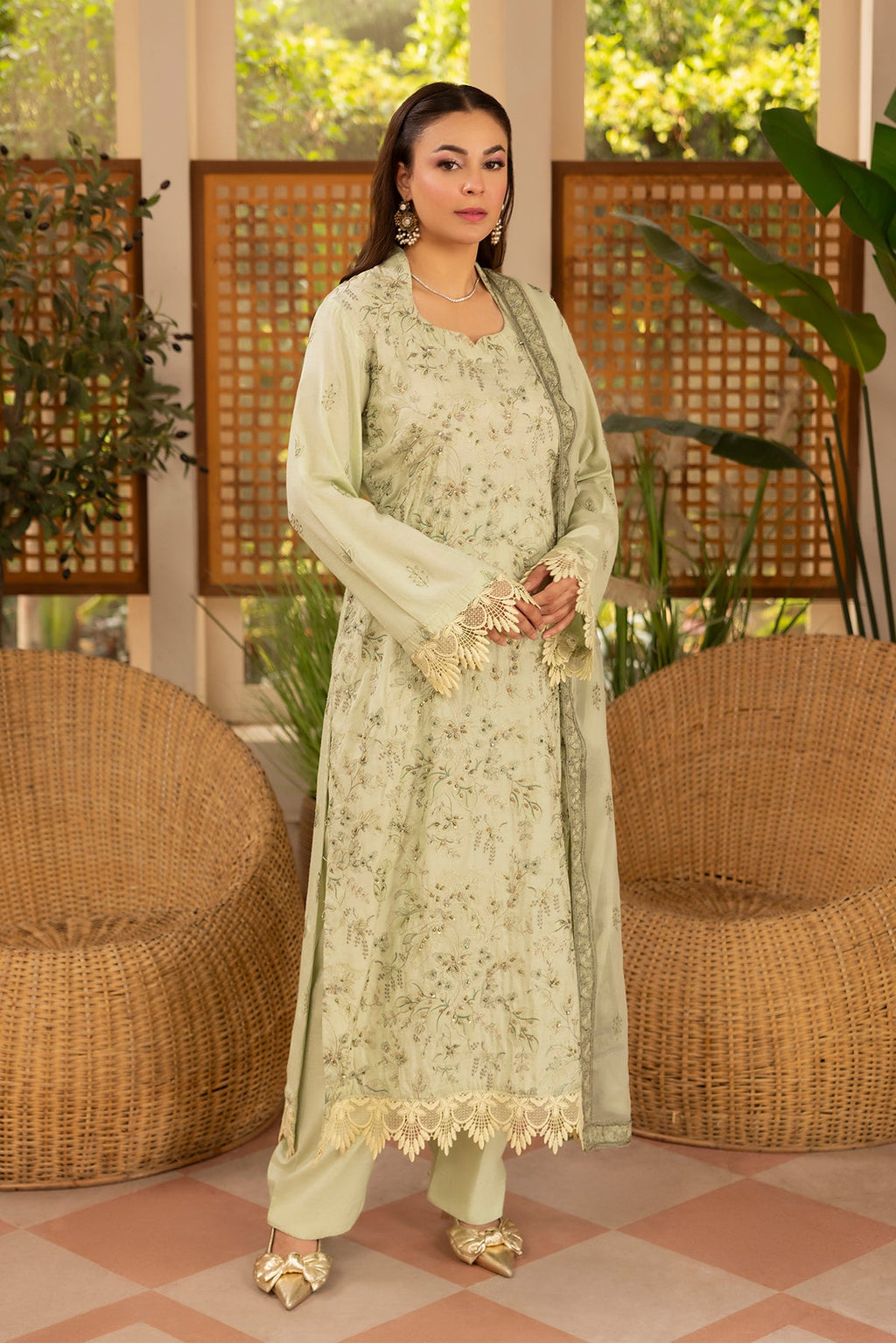 Noor E Fajar | Zaryaab EMbroidered Silk Karandi | KRS-294