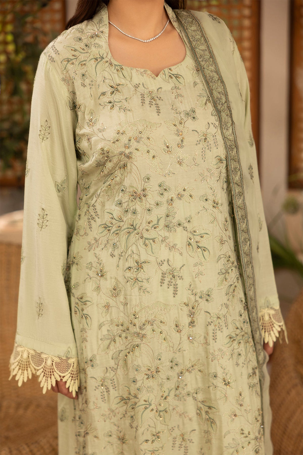 Noor E Fajar | Zaryaab EMbroidered Silk Karandi | KRS-294