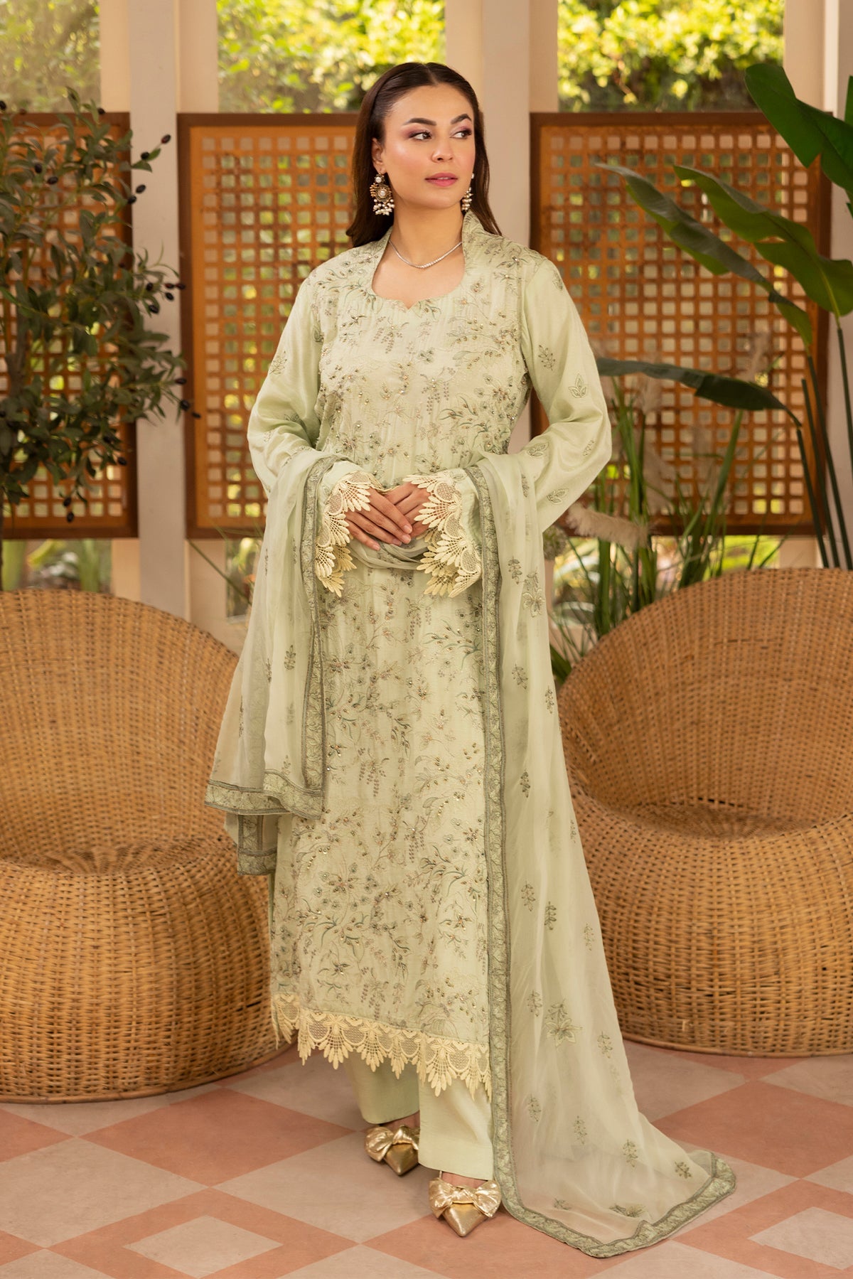 Noor E Fajar | Zaryaab EMbroidered Silk Karandi | KRS-294