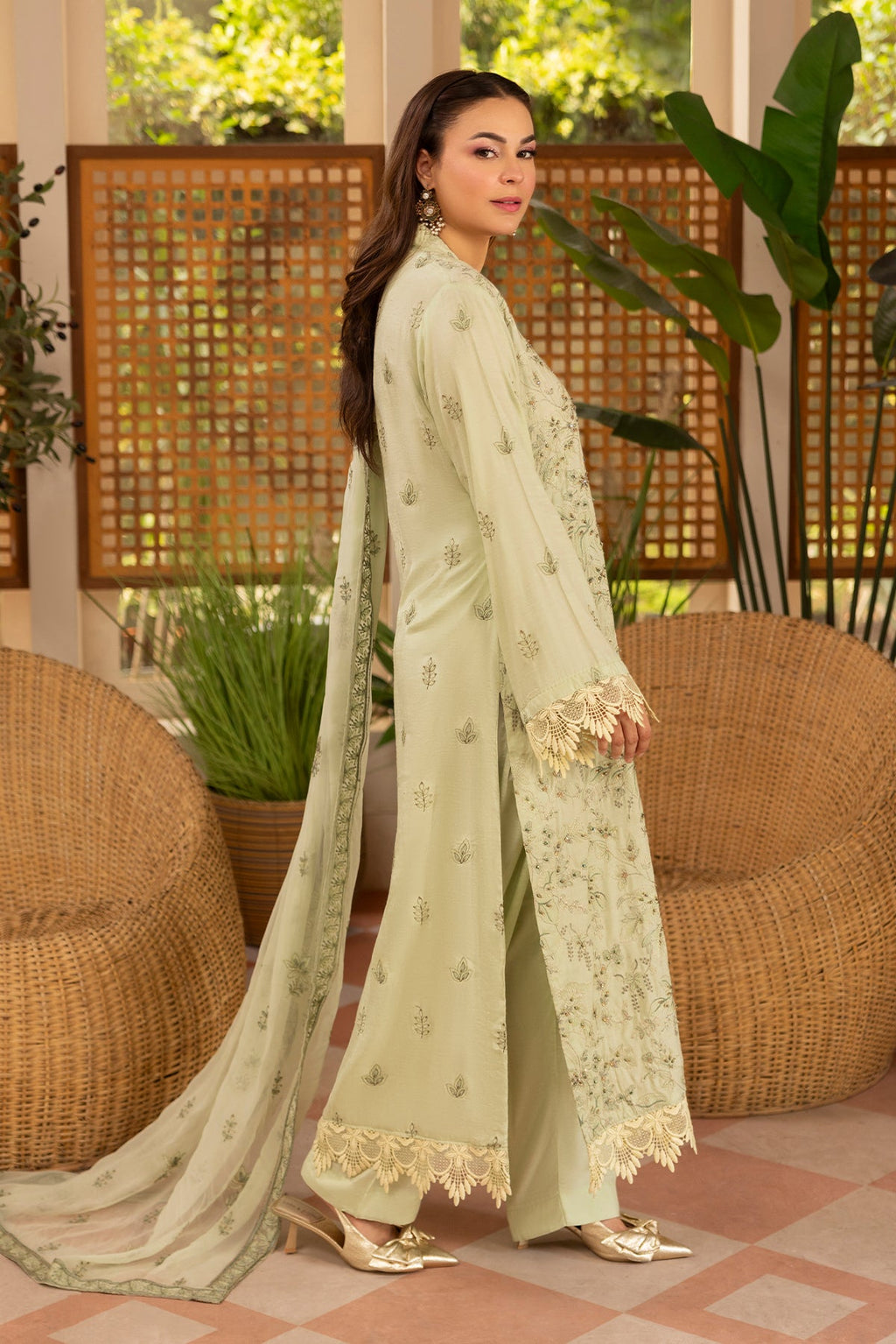 Noor E Fajar | Zaryaab EMbroidered Silk Karandi | KRS-294
