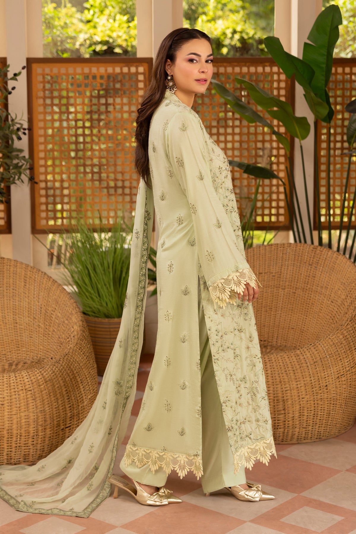 Noor E Fajar | Zaryaab EMbroidered Silk Karandi | KRS-294