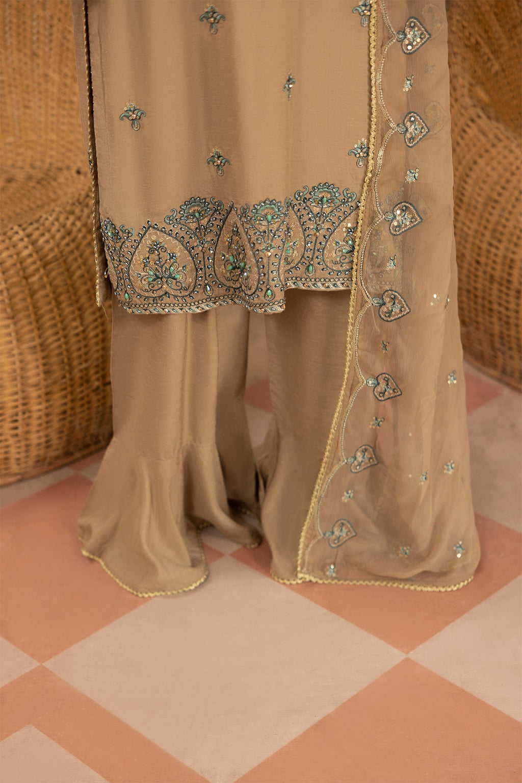 Noor E Fajar | Zaryaab EMbroidered Silk Karandi | KRS-295