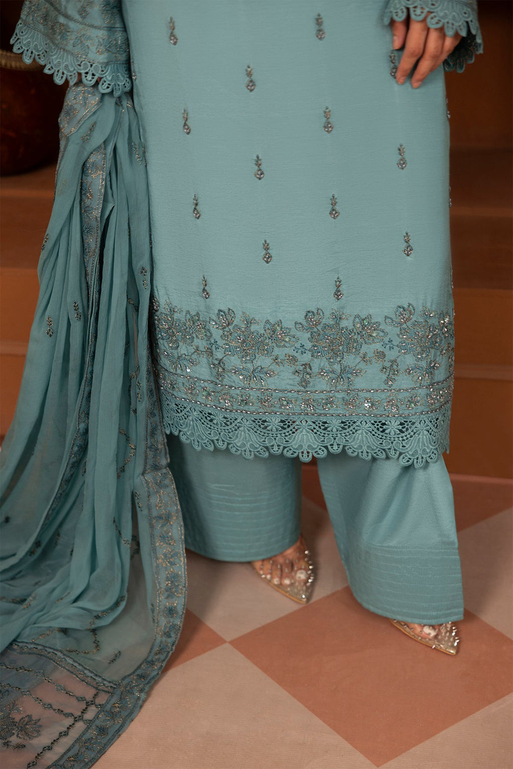 Noor E Fajar | Zaryaab EMbroidered Silk Karandi | KRS-296
