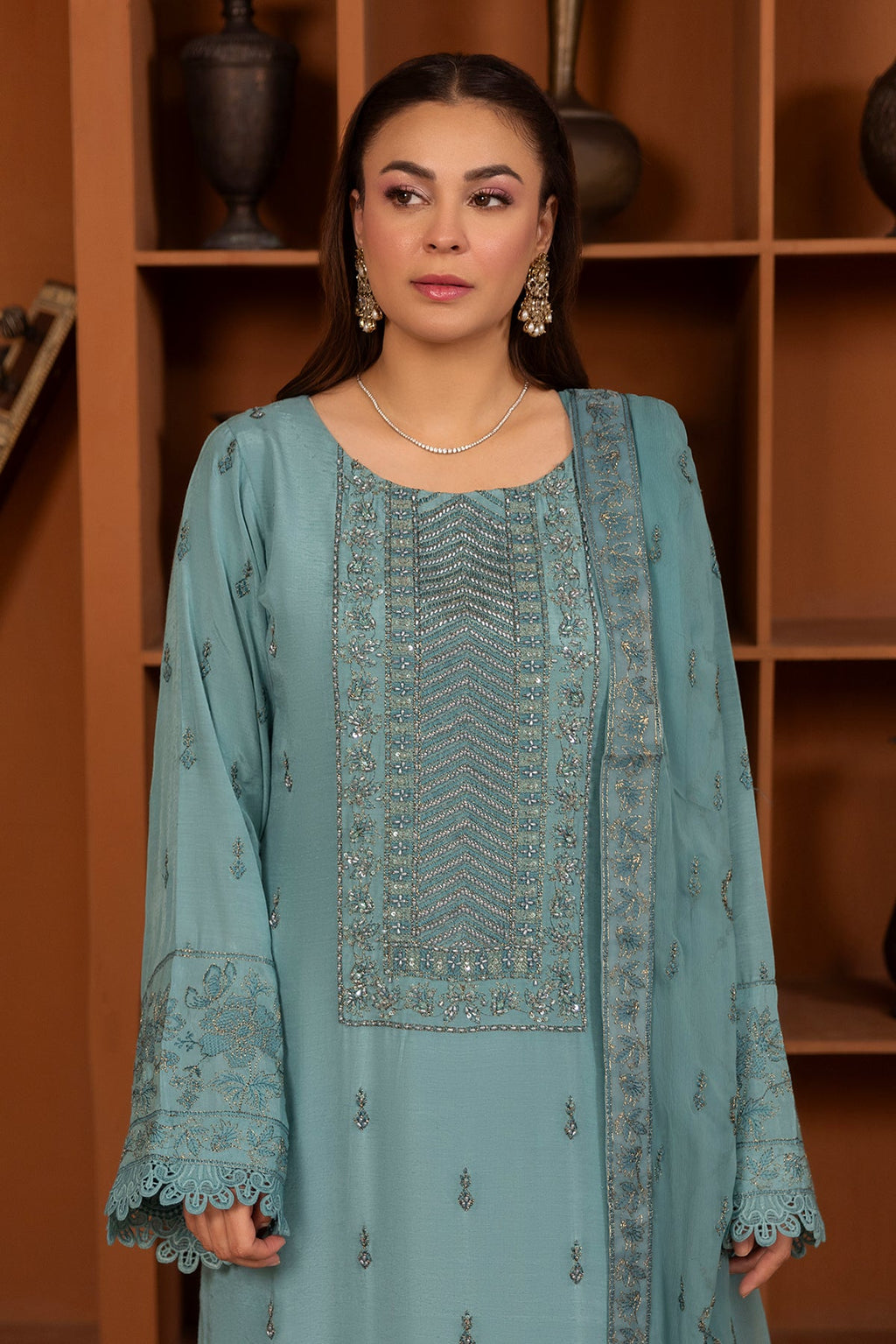 Noor E Fajar | Zaryaab EMbroidered Silk Karandi | KRS-296