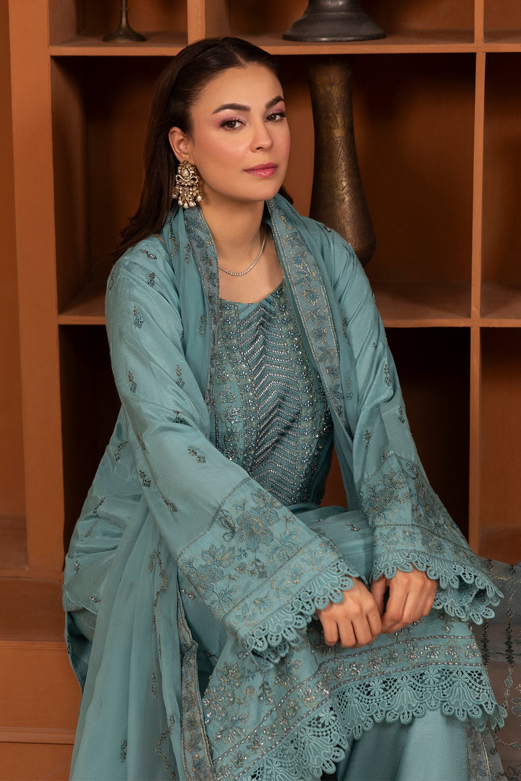 Noor E Fajar | Zaryaab EMbroidered Silk Karandi | KRS-296
