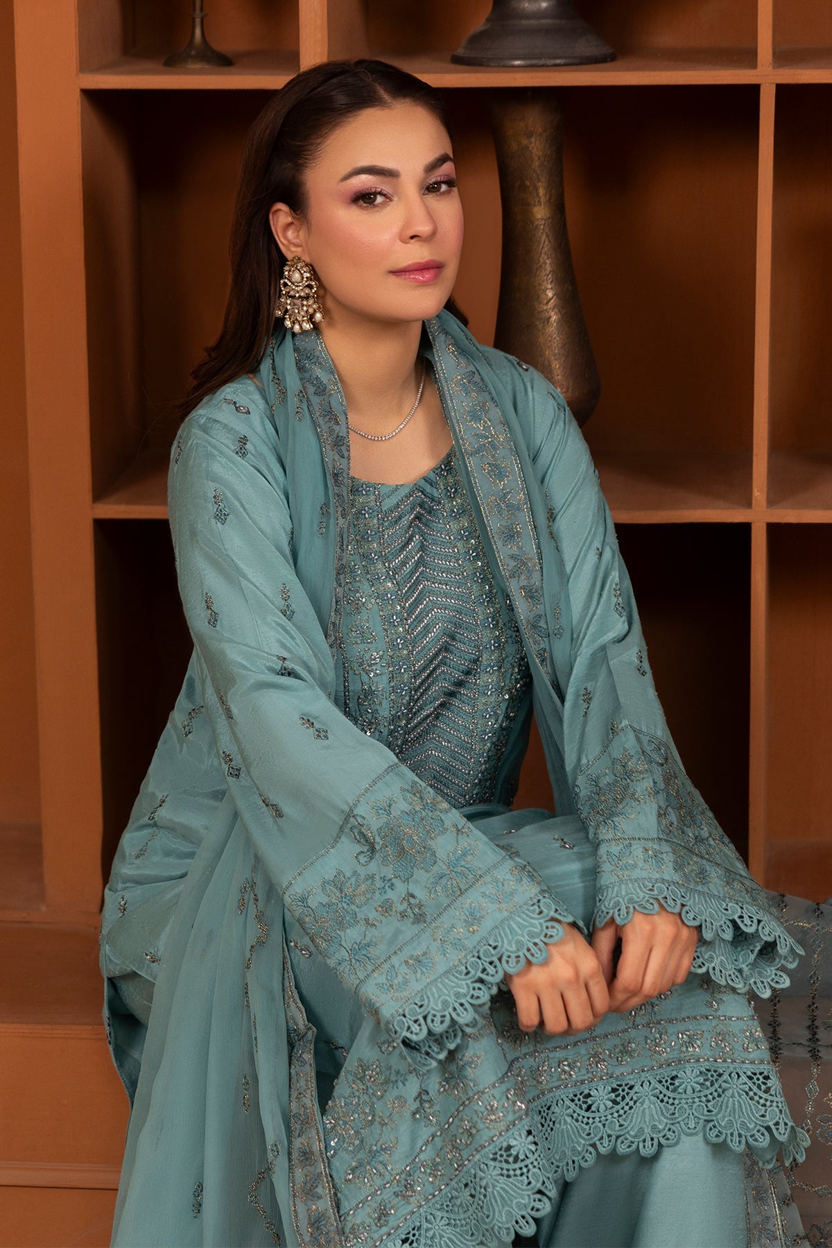 Noor E Fajar | Zaryaab EMbroidered Silk Karandi | KRS-296