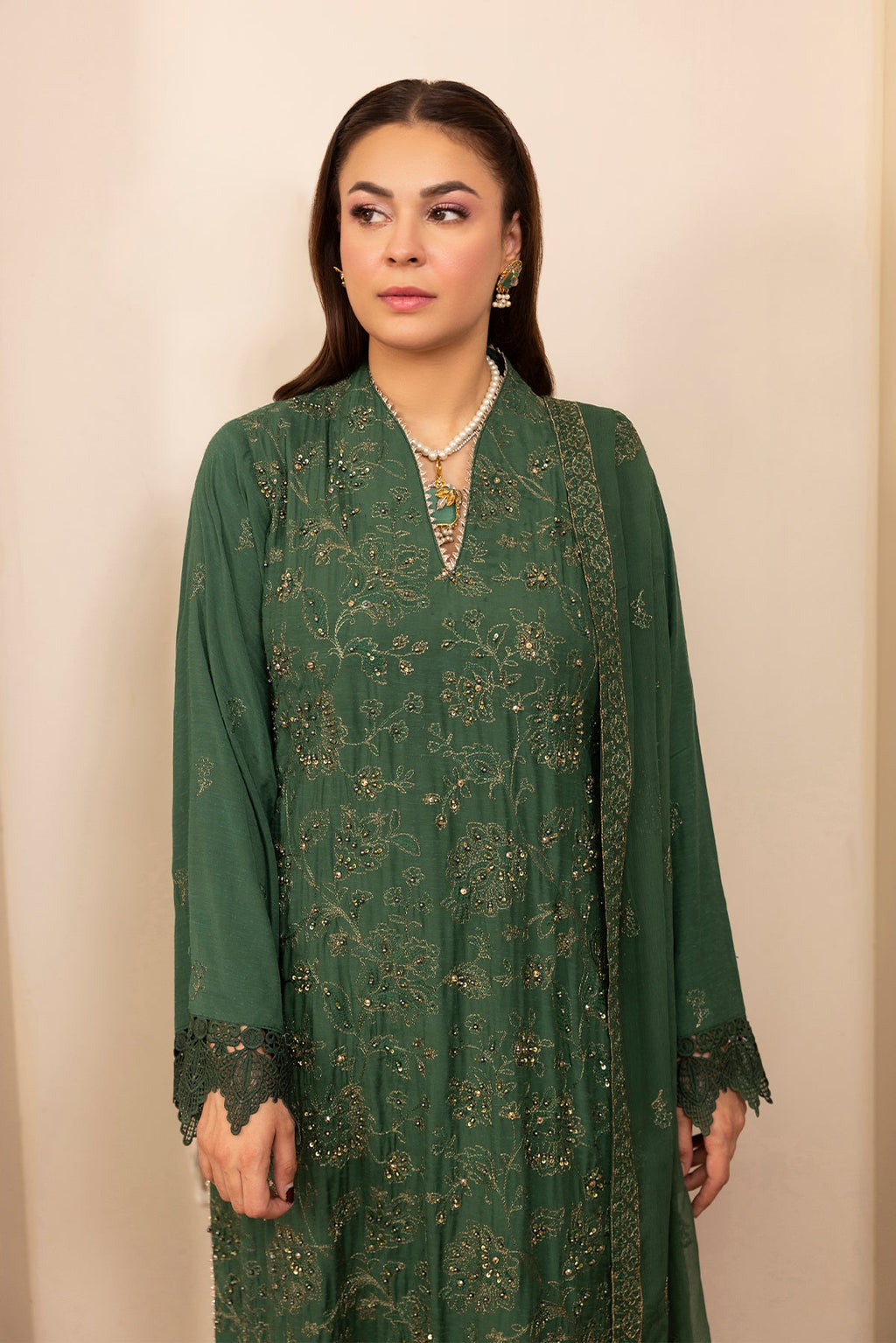 Noor E Fajar | Zaryaab EMbroidered Silk Karandi | KRS-298